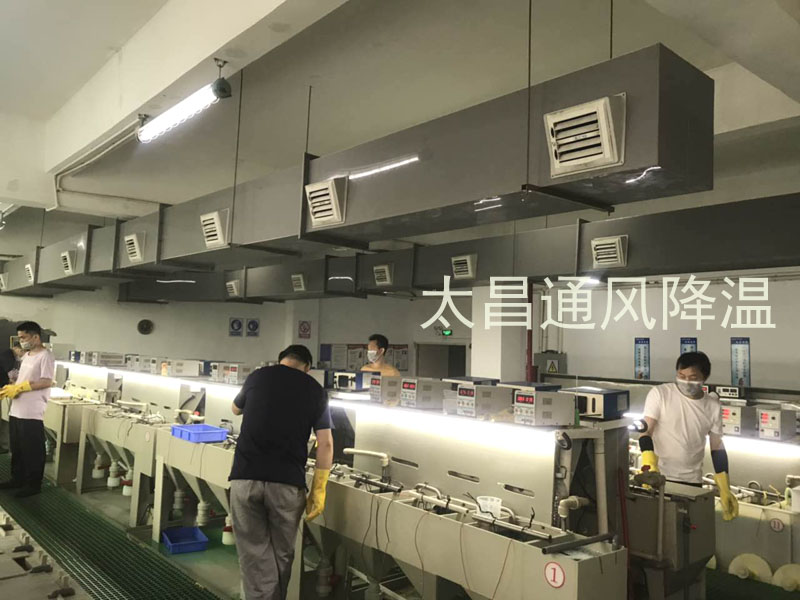 東莞某電鍍車間環(huán)?？照{降溫案例